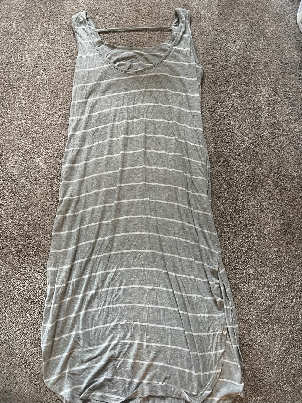 Kindred Bravely Large Neutral Nursing dress- Heather Gray Print